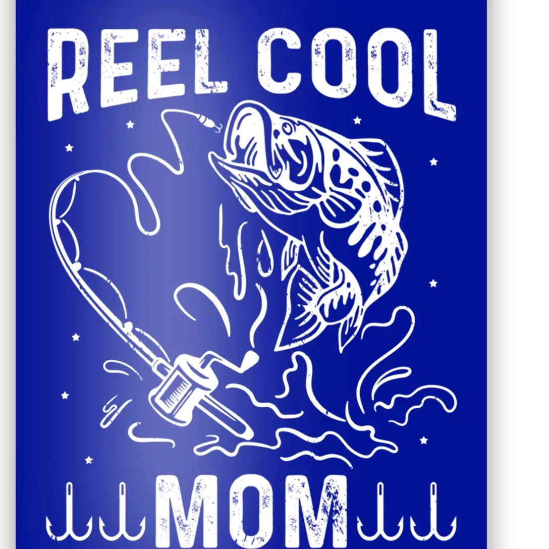 Reel Cool Mama Fishing Mom Fishing Lovers Retro Gift Poster