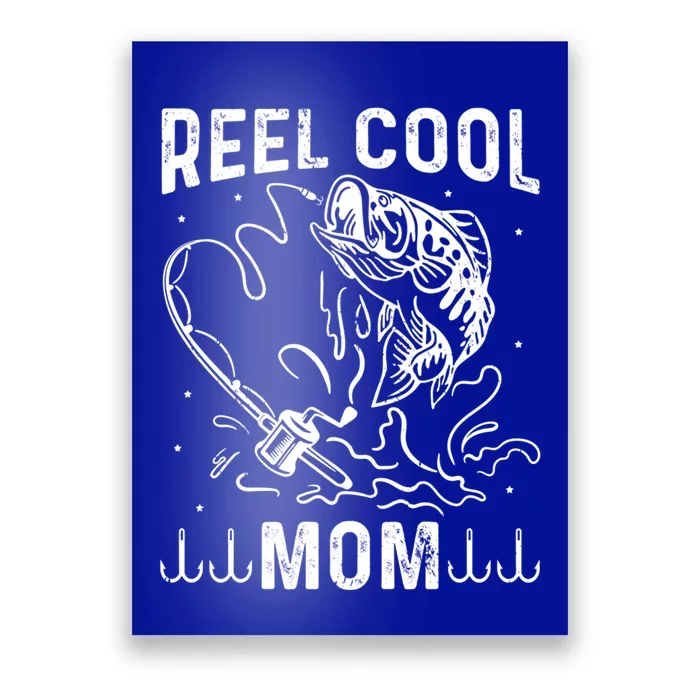 Reel Cool Mama Fishing Mom Fishing Lovers Retro Gift Poster