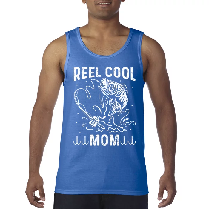 Reel Cool Mama Fishing Mom Fishing Lovers Retro Gift Tank Top