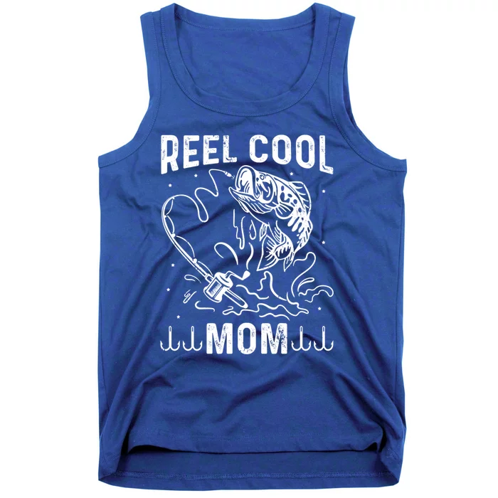 Reel Cool Mama Fishing Mom Fishing Lovers Retro Gift Tank Top