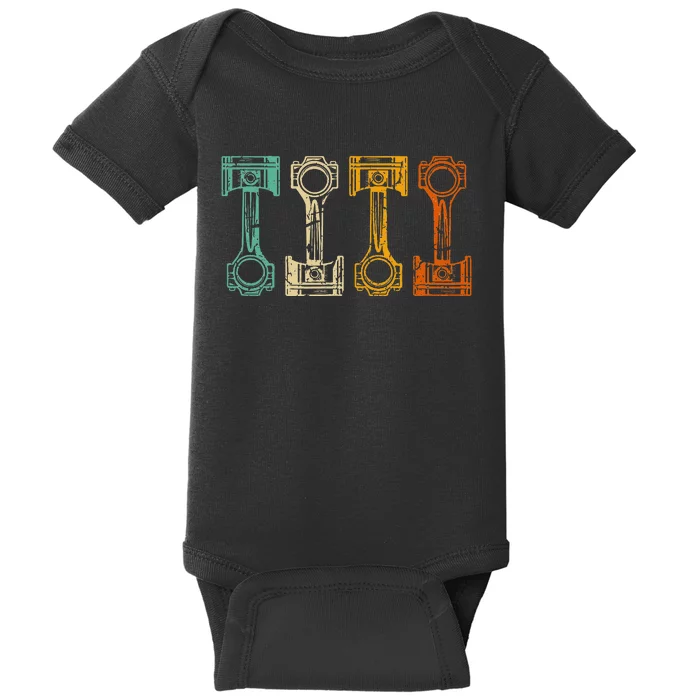 Retro Car Mechanic Vintage Tuner Baby Bodysuit