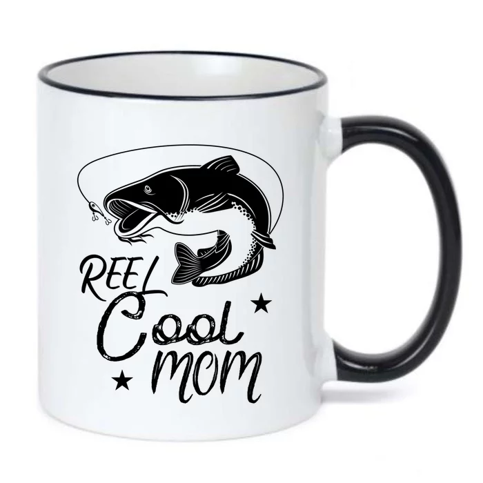 Reel Cool Mom Fathers Day Fishing Mom Great Gift Black Color Changing Mug