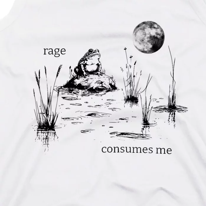 Rage Consumes Me Frog Funny Tank Top