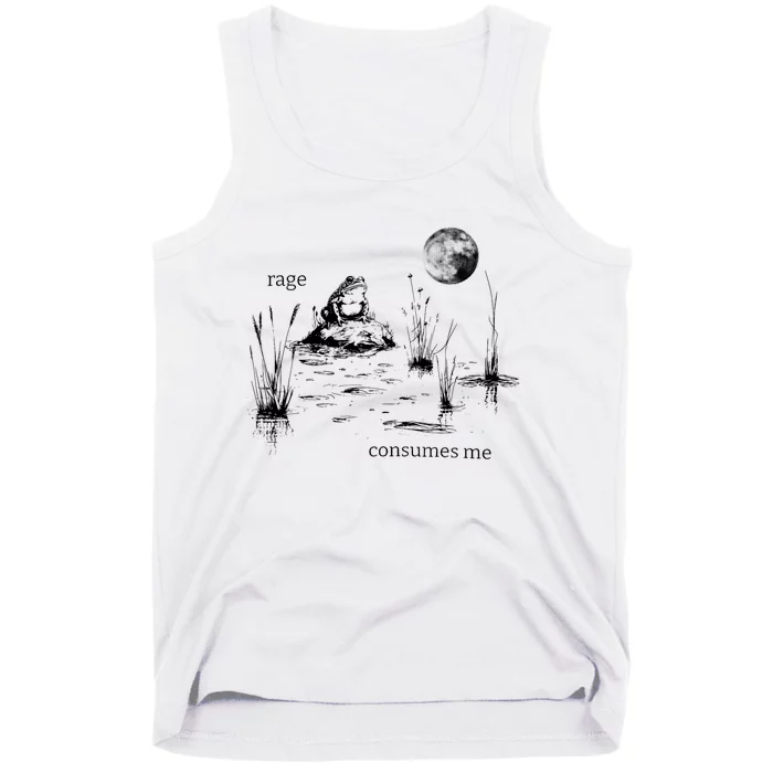 Rage Consumes Me Frog Funny Tank Top