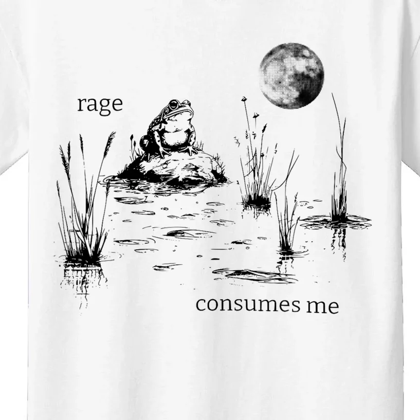 Rage Consumes Me Frog Funny Kids T-Shirt