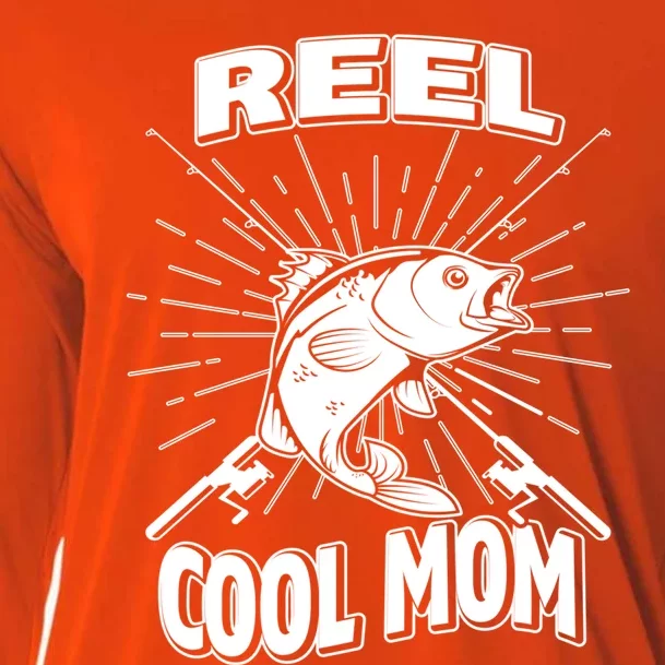 Reel Cool Mom Fishing 'S Hobby Pole Lake Gift Cooling Performance Long Sleeve Crew