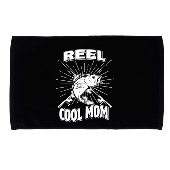 Reel Cool Mom Fishing 'S Hobby Pole Lake Gift Microfiber Hand Towel