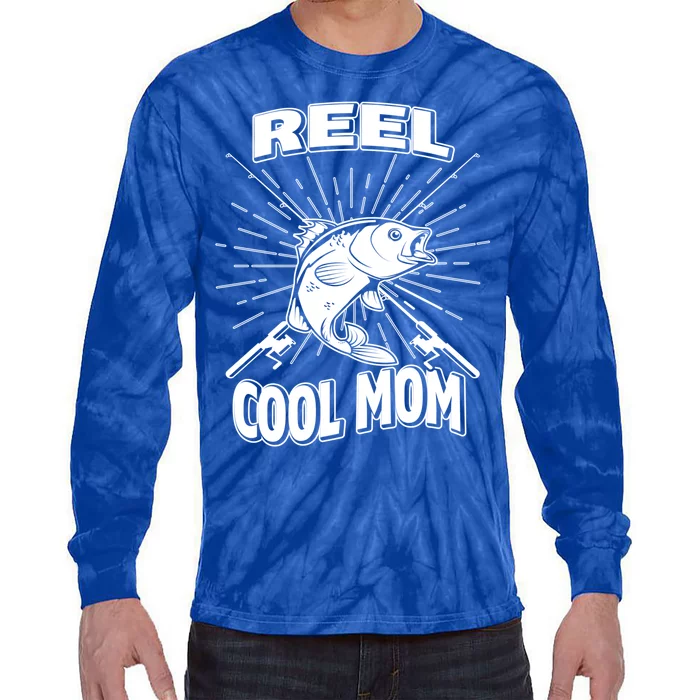 Reel Cool Mom Fishing 'S Hobby Pole Lake Gift Tie-Dye Long Sleeve Shirt