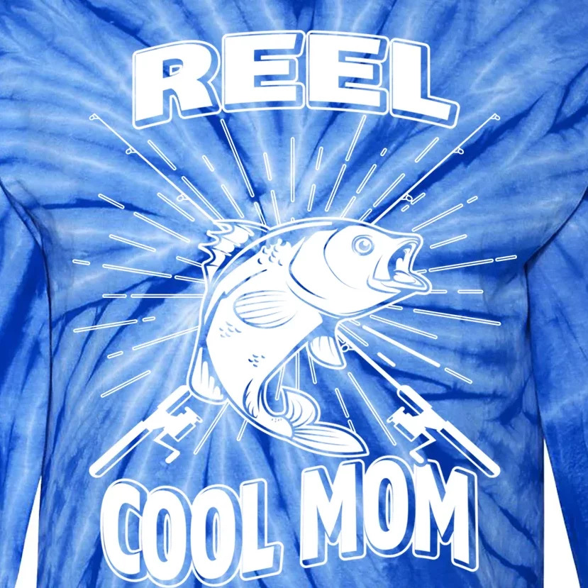 Reel Cool Mom Fishing 'S Hobby Pole Lake Gift Tie-Dye Long Sleeve Shirt