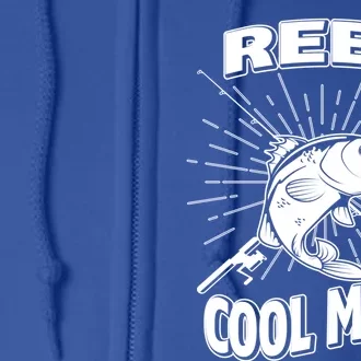 Reel Cool Mom Fishing 'S Hobby Pole Lake Gift Full Zip Hoodie