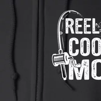 Reel Cool Mom Fisherwoman Fishing Lover For Father's Day Full Zip Hoodie