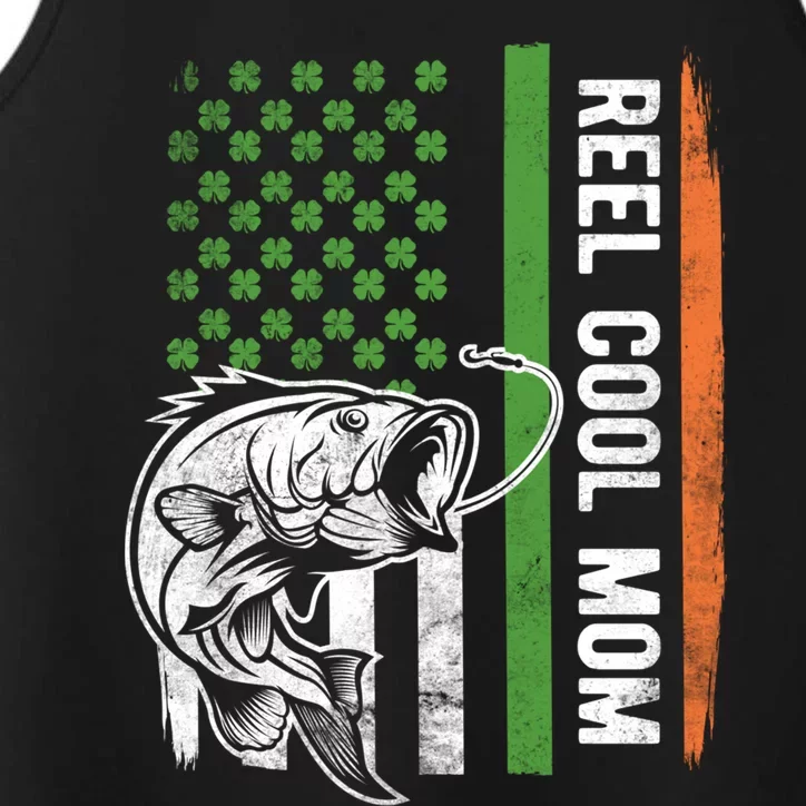 Reel Cool Mom St Patrick's Day Irish American Flag Gift Performance Tank