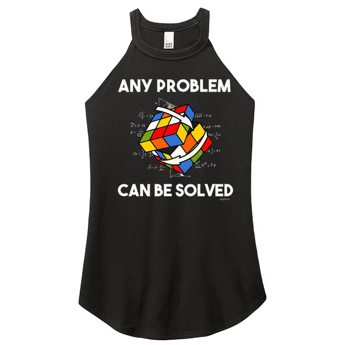 Rubik's Cube Magic Cube Retro Rubi Vintage Nerd Women’s Perfect Tri Rocker Tank