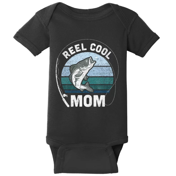 Reel Cool Mom Fishing Mothers Day Baby Bodysuit