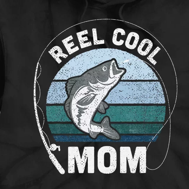 Reel Cool Mom Fishing Mothers Day Tie Dye Hoodie