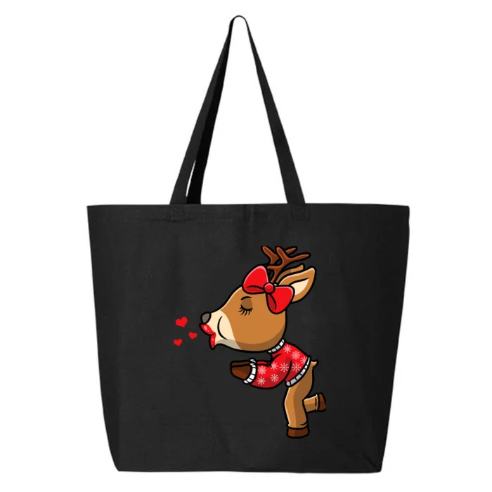 Reindeer Christmas Matching Couple 25L Jumbo Tote