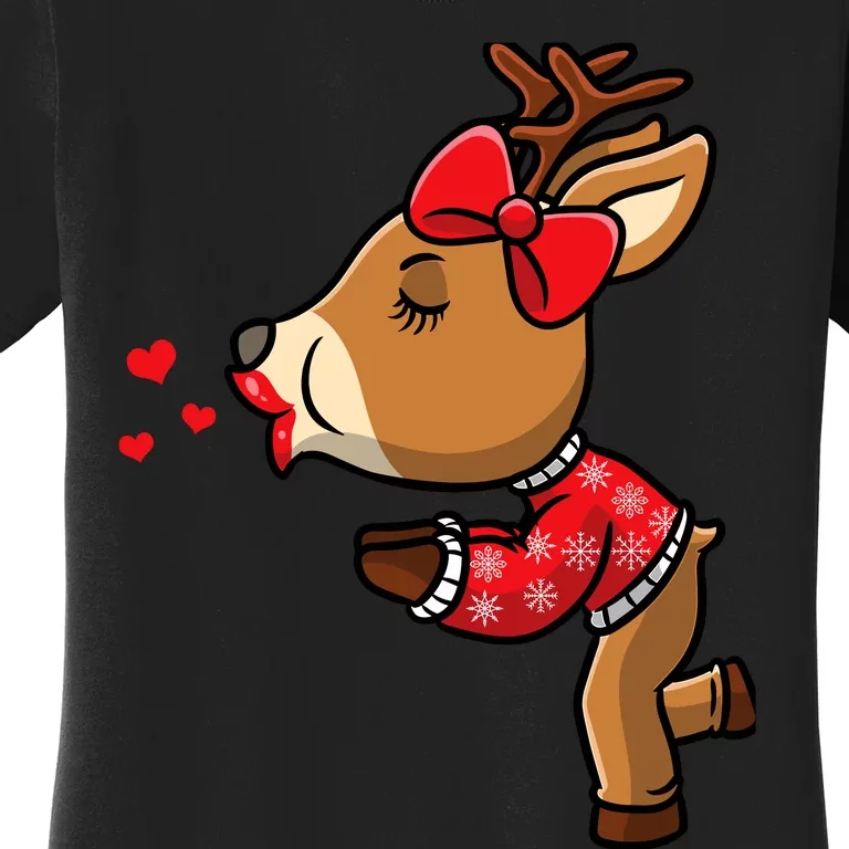 Reindeer Christmas Matching Couple Women's T-Shirt