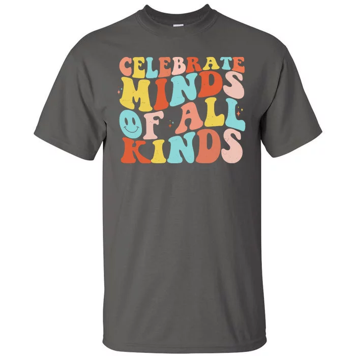 Retro Celebrate Minds Of All Kinds Tall T-Shirt