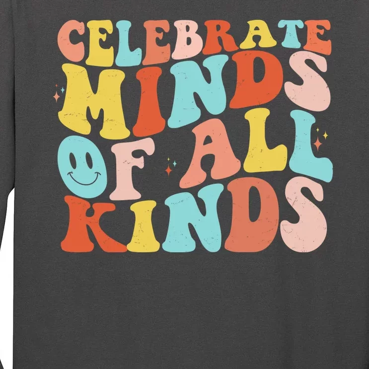 Retro Celebrate Minds Of All Kinds Tall Long Sleeve T-Shirt