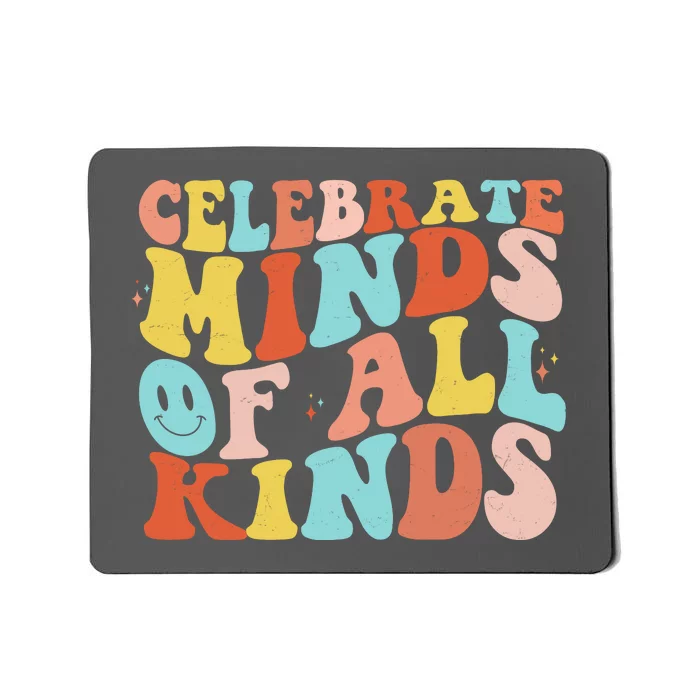 Retro Celebrate Minds Of All Kinds Mousepad