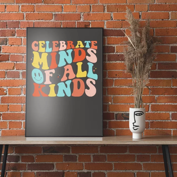 Retro Celebrate Minds Of All Kinds Poster