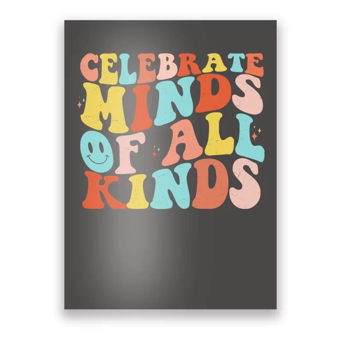 Retro Celebrate Minds Of All Kinds Poster