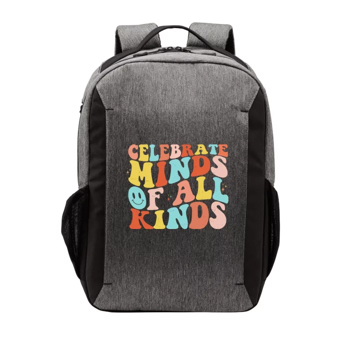 Retro Celebrate Minds Of All Kinds Vector Backpack