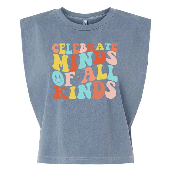 Retro Celebrate Minds Of All Kinds Garment-Dyed Women's Muscle Tee