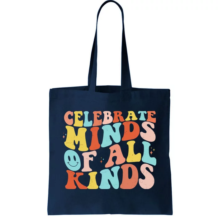 Retro Celebrate Minds Of All Kinds Tote Bag