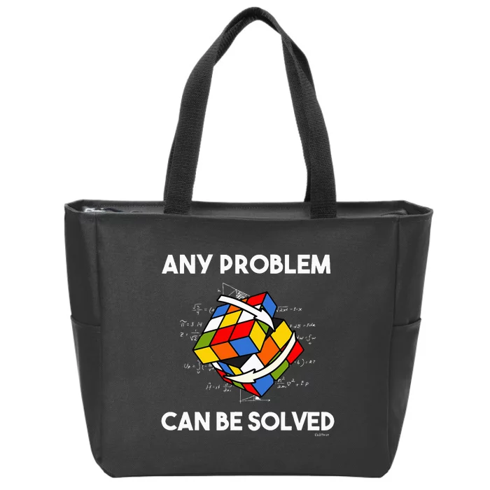 Rubik's Cube Magic Cube Retro Rubi Vintage Nerd Zip Tote Bag