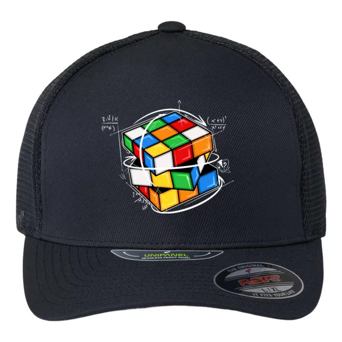 Rubik Cube Mathematical Equations WCA Cuber Gifts Flexfit Unipanel Trucker Cap