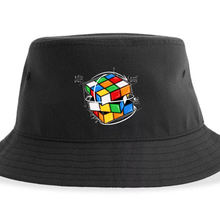 Rubik Cube Mathematical Equations WCA Cuber Gifts Sustainable Bucket Hat