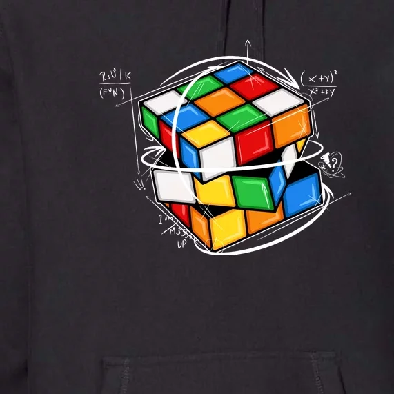 Rubik Cube Mathematical Equations WCA Cuber Gifts Premium Hoodie