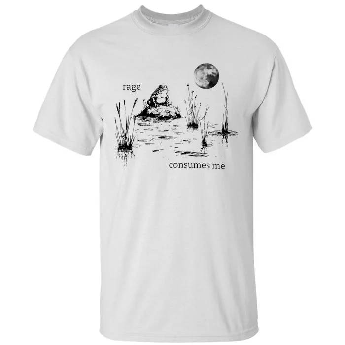 Rage Consumes Me Frog Funny Tall T-Shirt