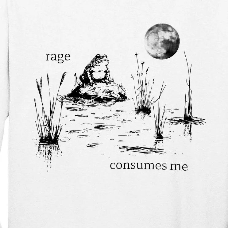 Rage Consumes Me Frog Funny Tall Long Sleeve T-Shirt