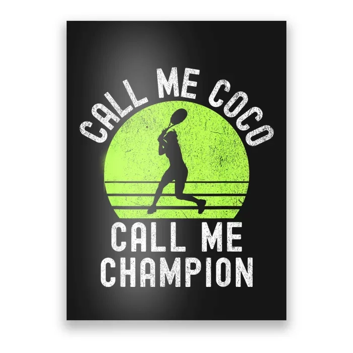 Retro Call Me Coco Call Me Champion Poster