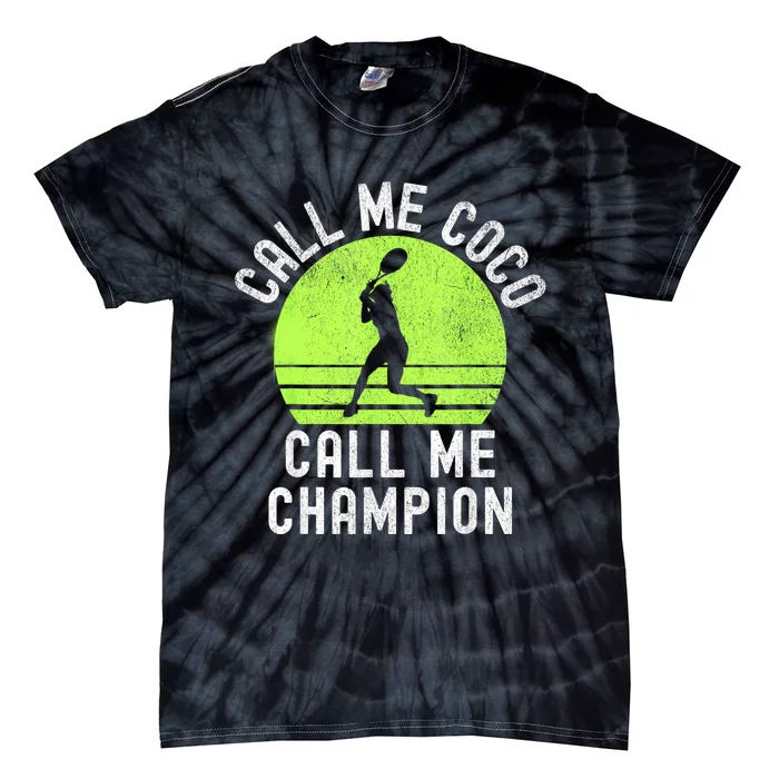 Retro Call Me Coco Call Me Champion Tie-Dye T-Shirt