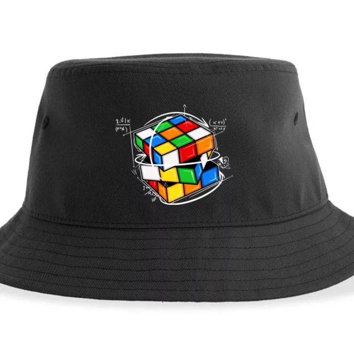 Rubik Cube Mathematical Equations WCA Cuber Gifts Sustainable Bucket Hat