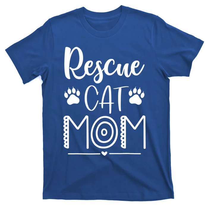 Rescue Cat Mom Cat Mama Mother's Day Cute Gift T-Shirt