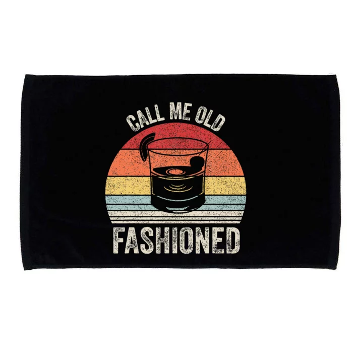 Retro Call Me Old Fashioned Whiskey Wisconsin Microfiber Hand Towel