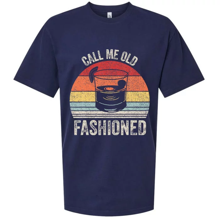 Retro Call Me Old Fashioned Whiskey Wisconsin Sueded Cloud Jersey T-Shirt