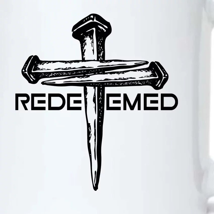 Redeemed Crucifixion Nails Black Color Changing Mug