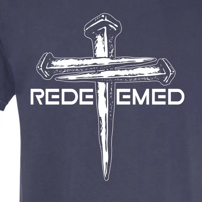 Redeemed Crucifixion Nails Garment-Dyed Heavyweight T-Shirt