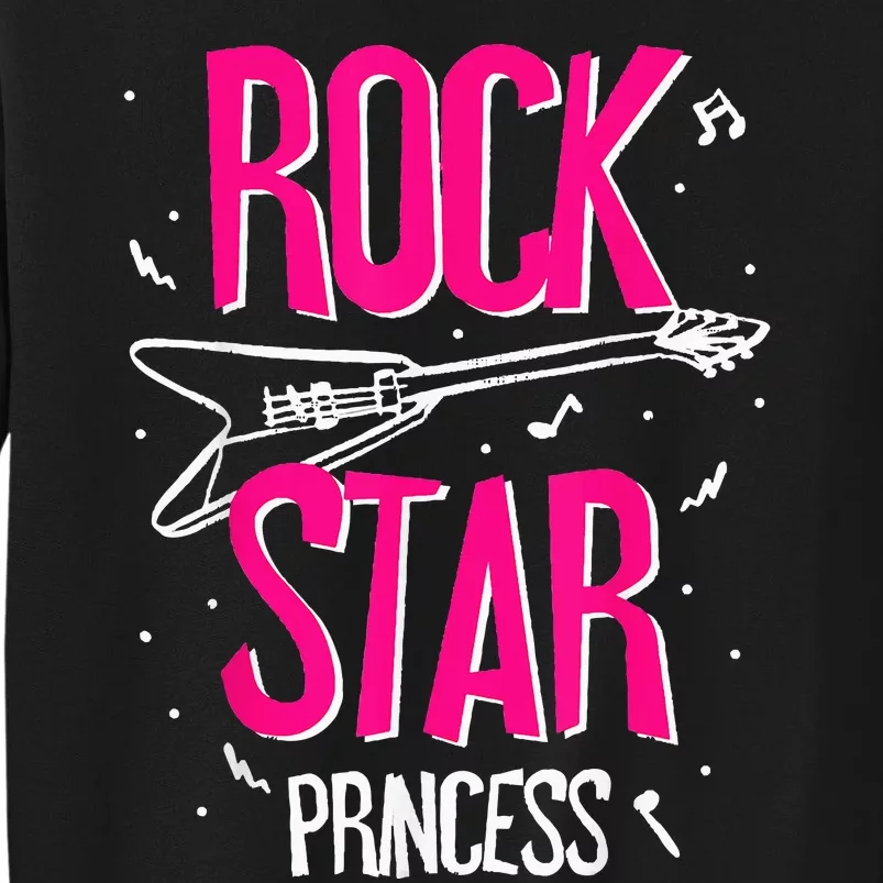 Rockstar CumpleañOs NiñA Rock Star Princesa Fiesta MúSica Sweatshirt