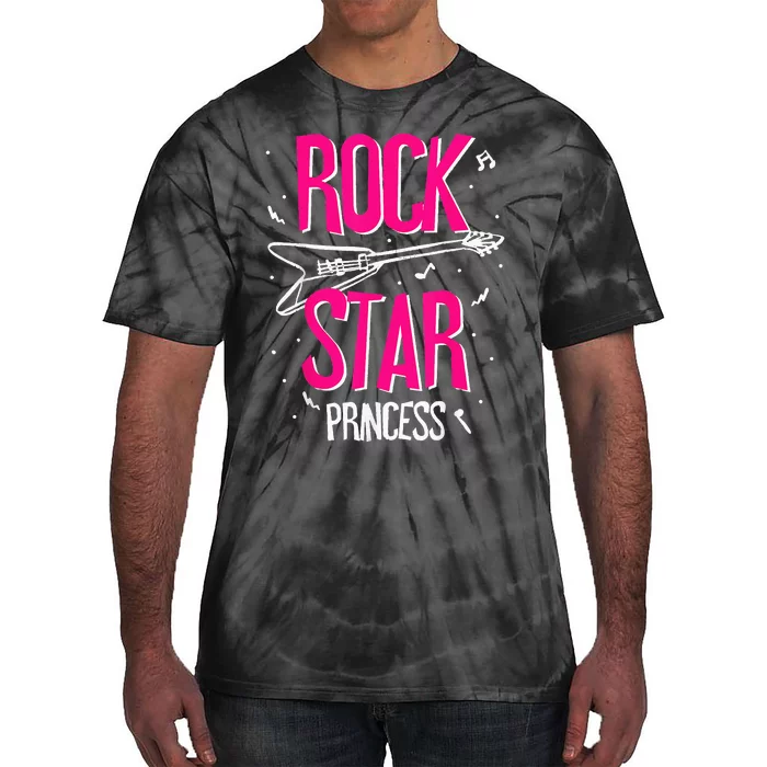 Rockstar CumpleañOs NiñA Rock Star Princesa Fiesta MúSica Tie-Dye T-Shirt