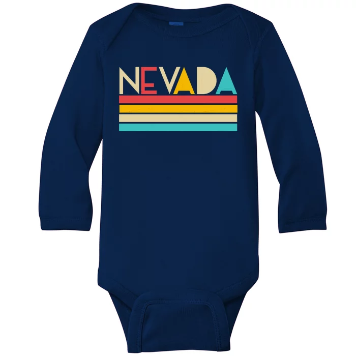 Retro Colors Nevada Baby Long Sleeve Bodysuit