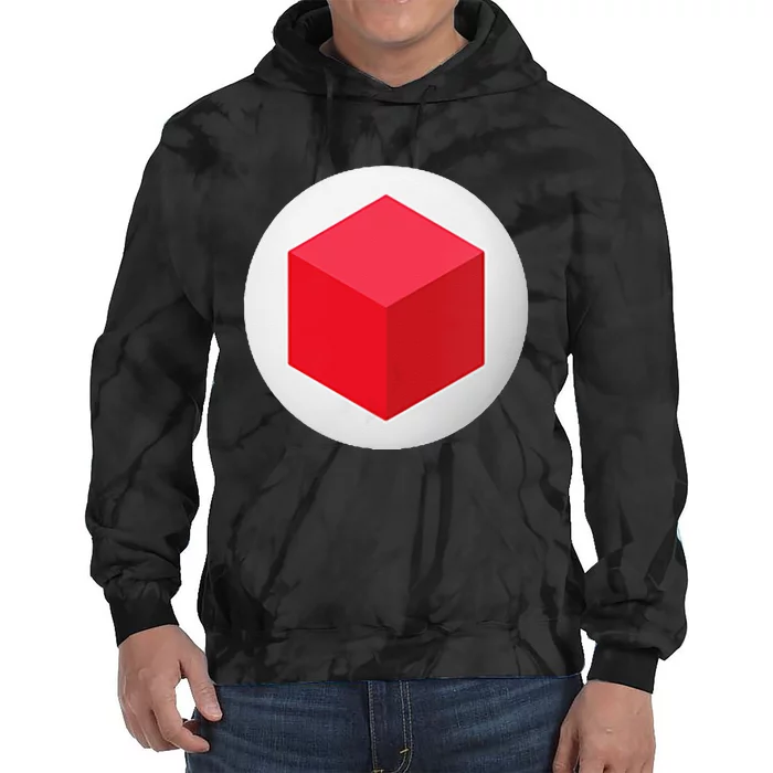 Red Cube Next Level Tie Dye Hoodie