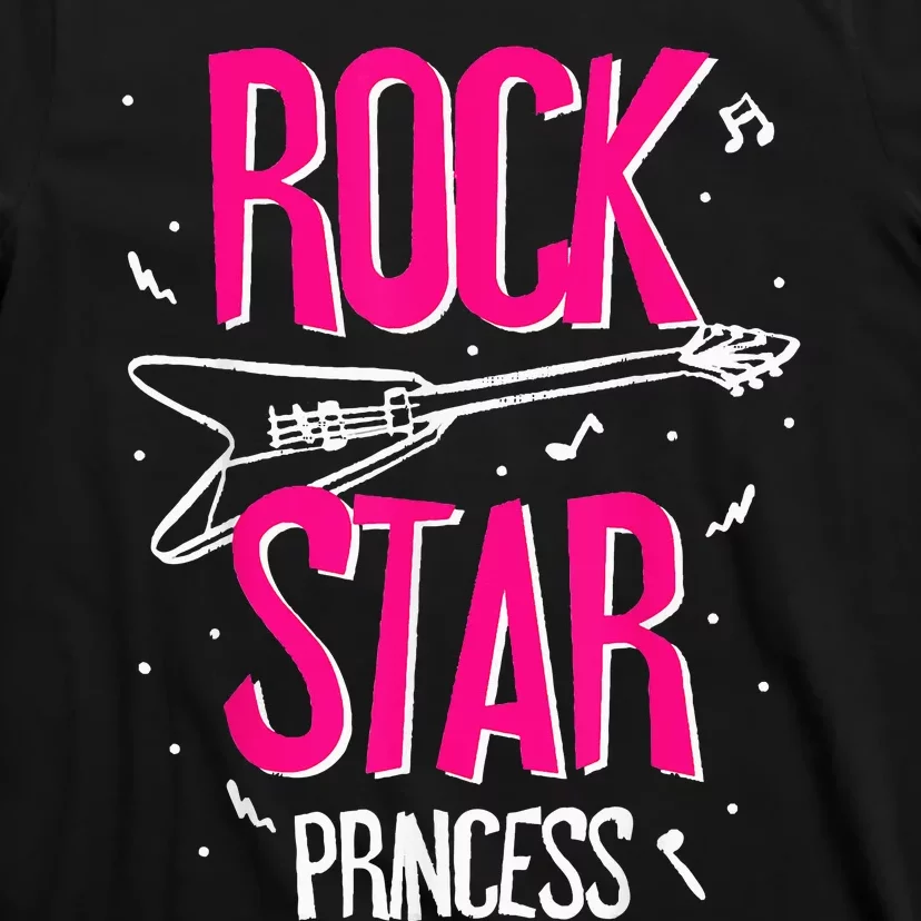 Rockstar CumpleañOs NiñA Rock Star Princesa Fiesta MúSica T-Shirt