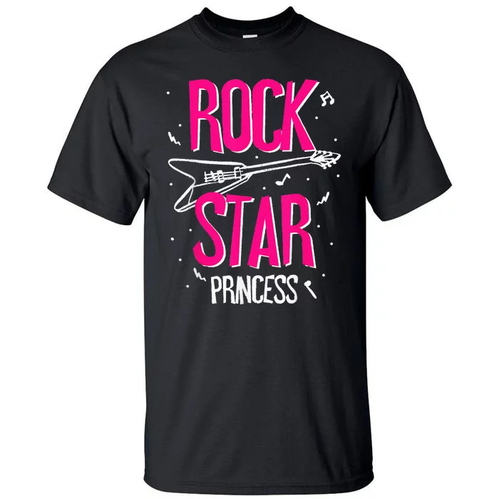 Rockstar CumpleañOs NiñA Rock Star Princesa Fiesta MúSica Tall T-Shirt