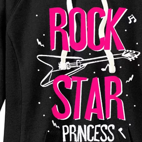 Rockstar CumpleañOs NiñA Rock Star Princesa Fiesta MúSica Women's Fleece Hoodie